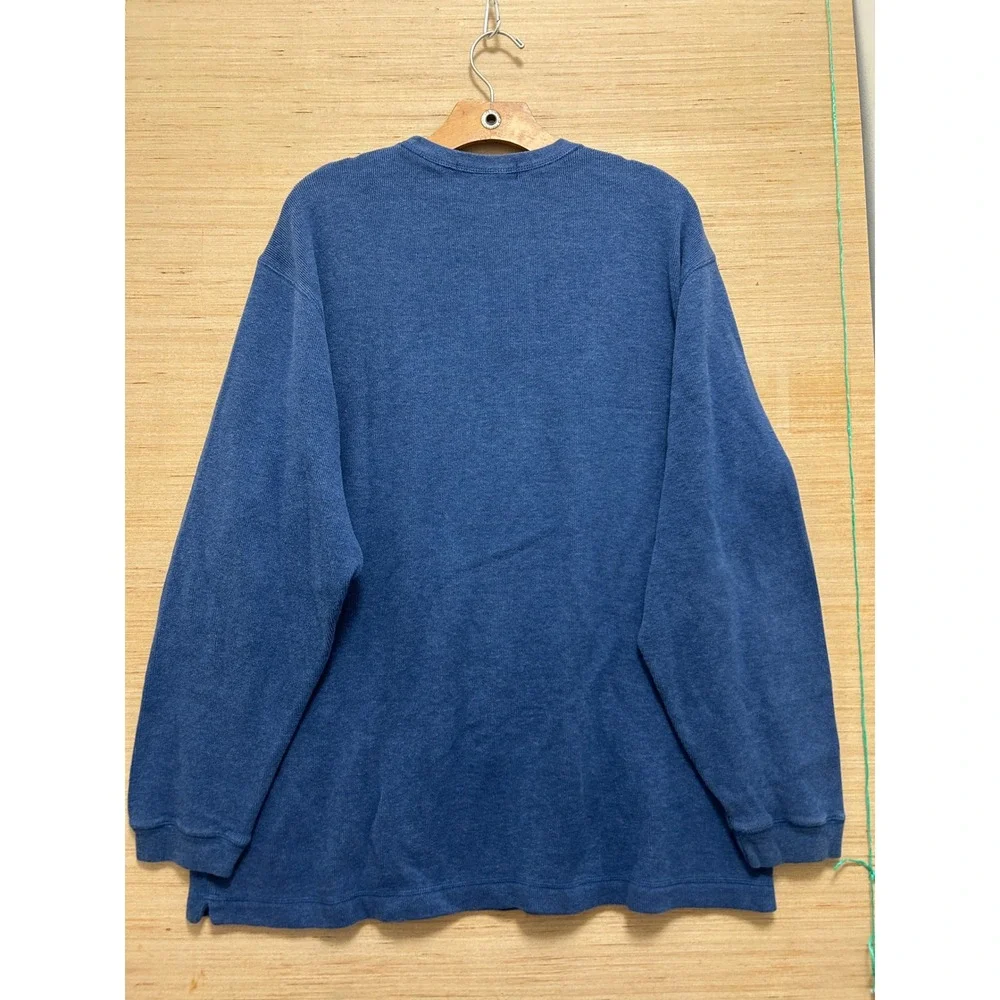 Banana Republic Mens Blue 100% Cotton‎ Long Sleeve Crew Neck Sweater XL